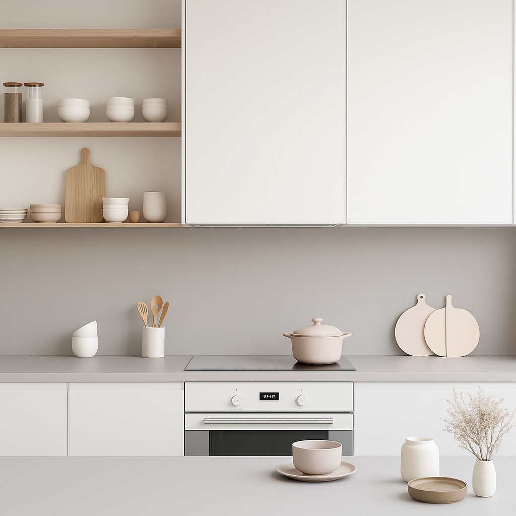 Réalisation n°1 du plan de travail Silver Gray en Resine Corian