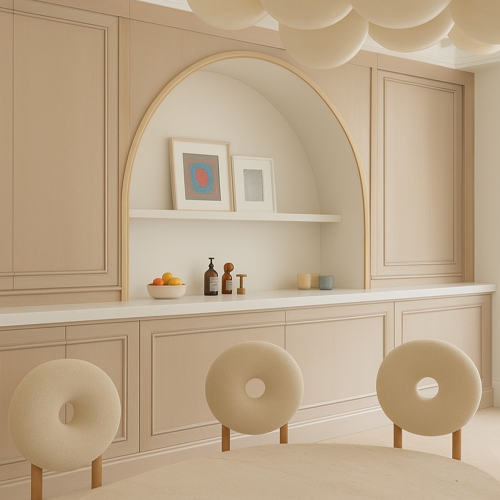 Réalisation n°1 du plan de travail Sparkling White en Resine Corian