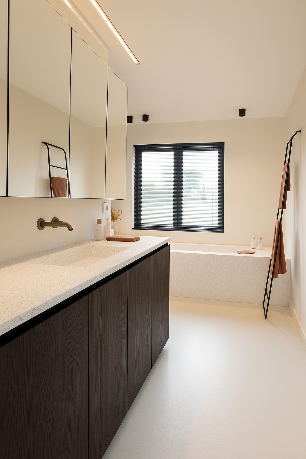 Réalisation n°2 du plan de travail Stonique en Resine Corian