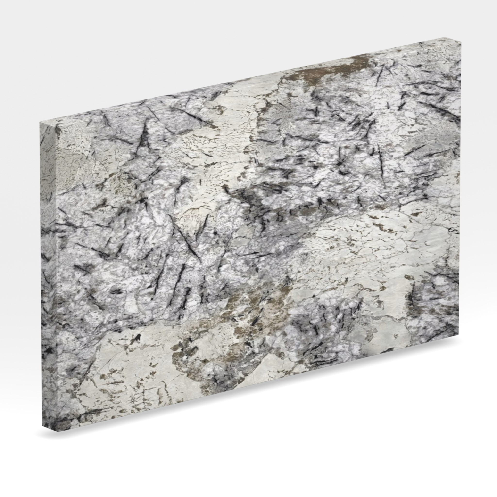Rendu 3D de la tranche du coloris Ice Blue en Granit Sensa
