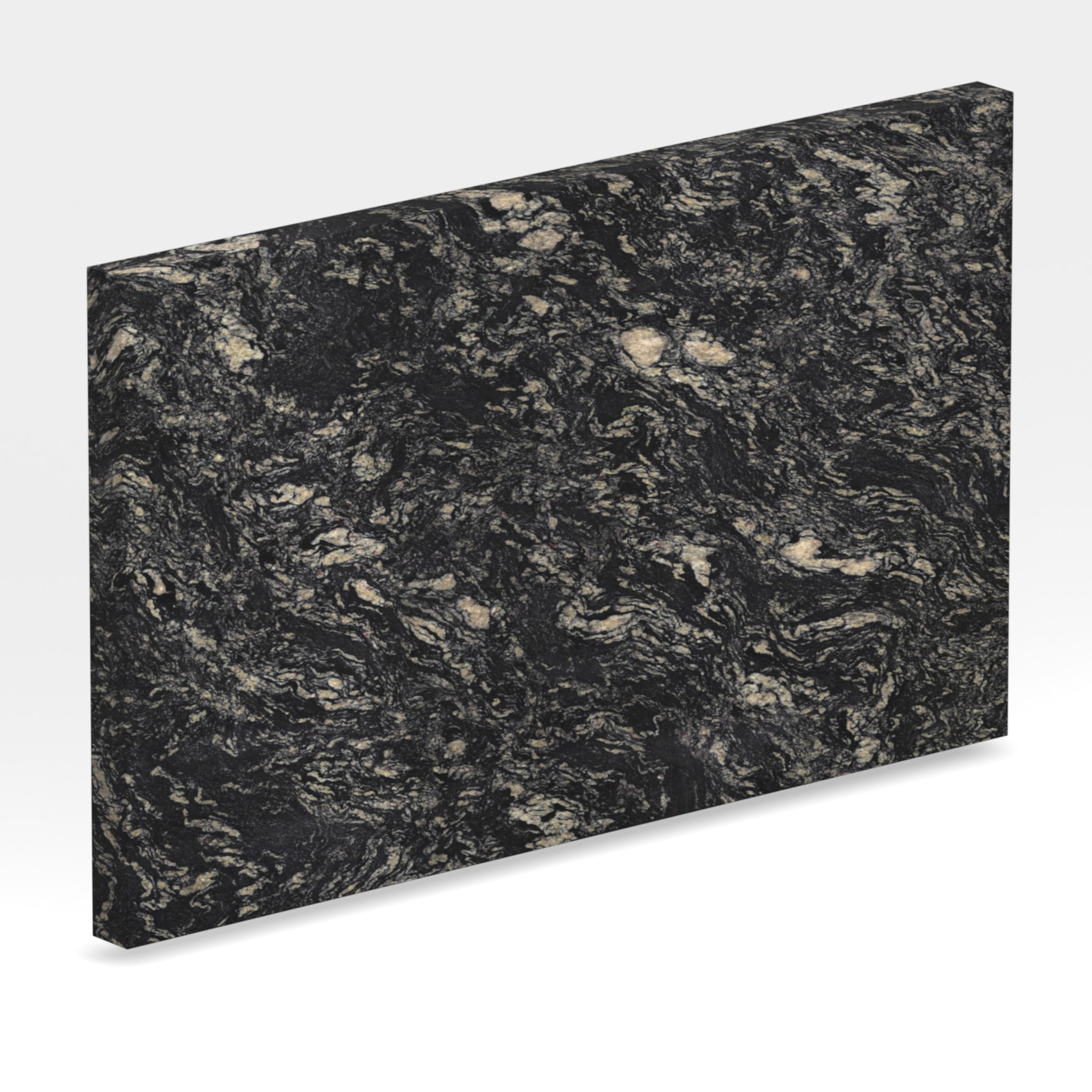 Rendu 3D de la tranche du coloris Indian Black en Granit Sensa