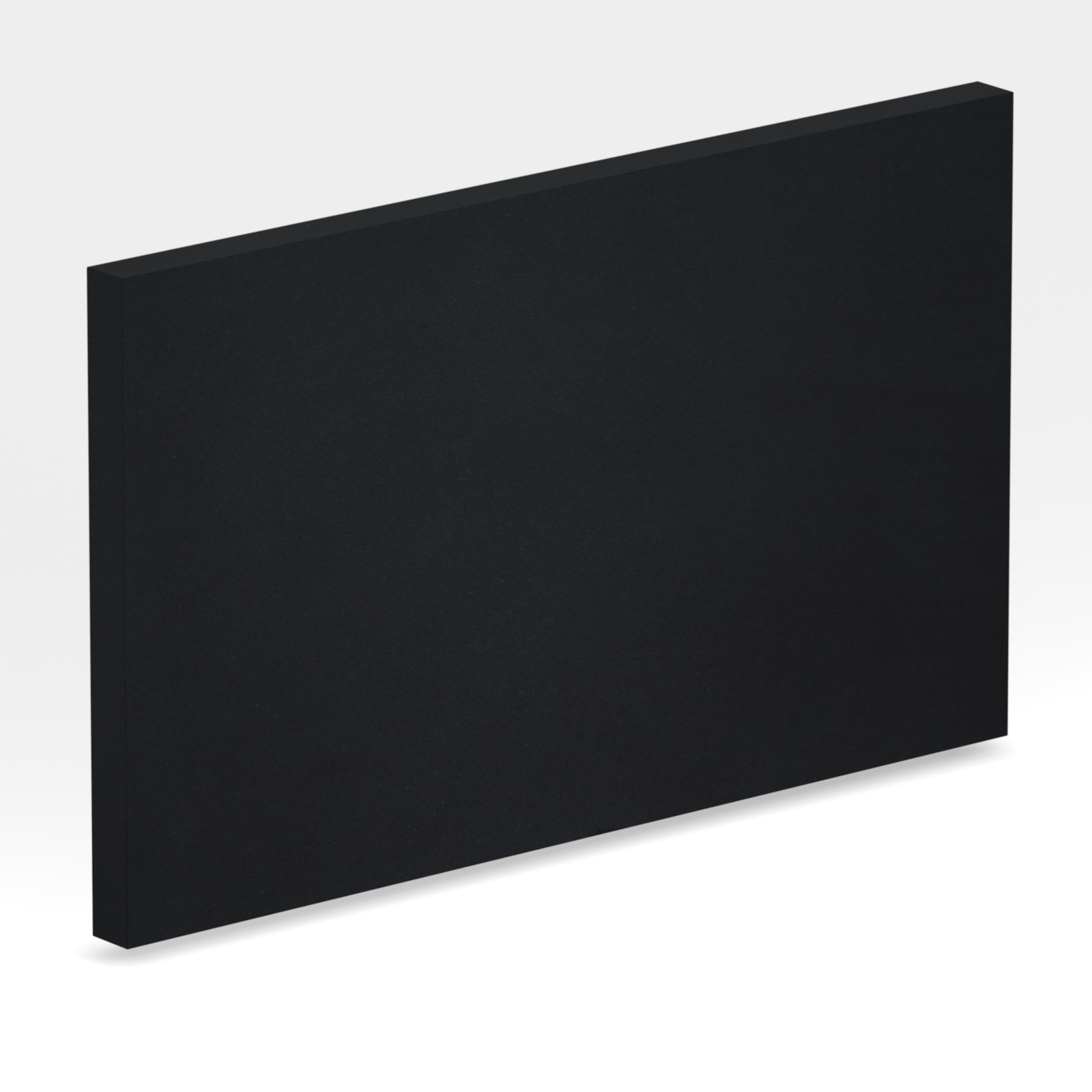 Rendu 3D de la tranche du coloris Moak Black en Granit Sensa