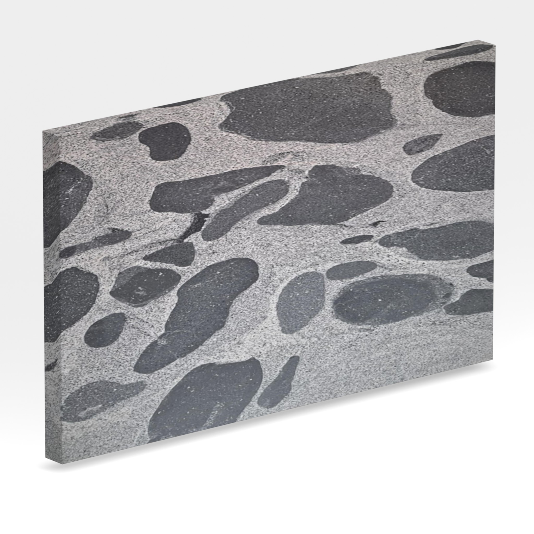 Rendu 3D de la tranche du coloris Dalmata en Granit Texta