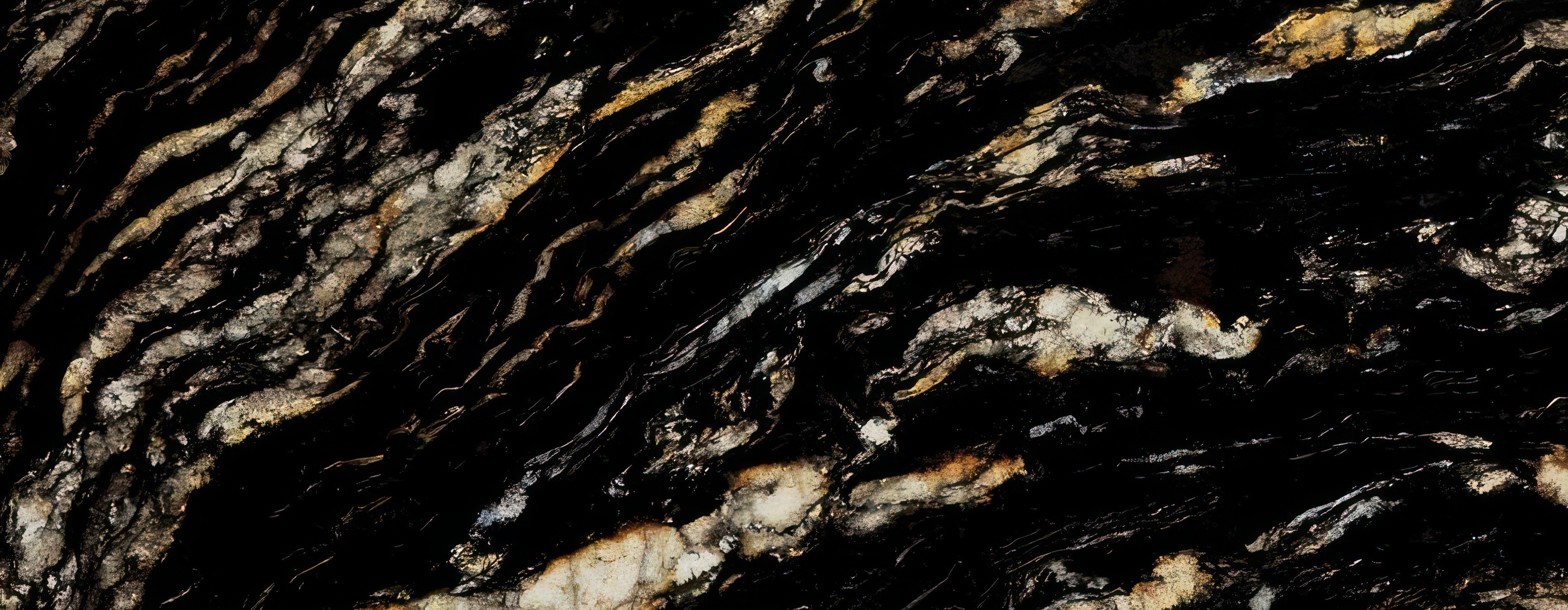 Épaisseur et finition de tranche du coloris Titanium Gold en Granit Texta