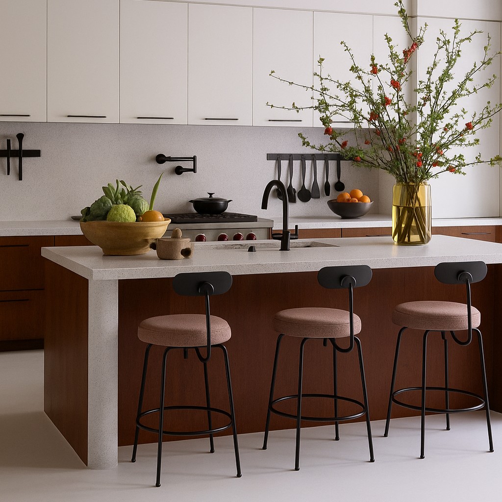 Réalisation n°1 du plan de travail Rebel White en Granit Texta