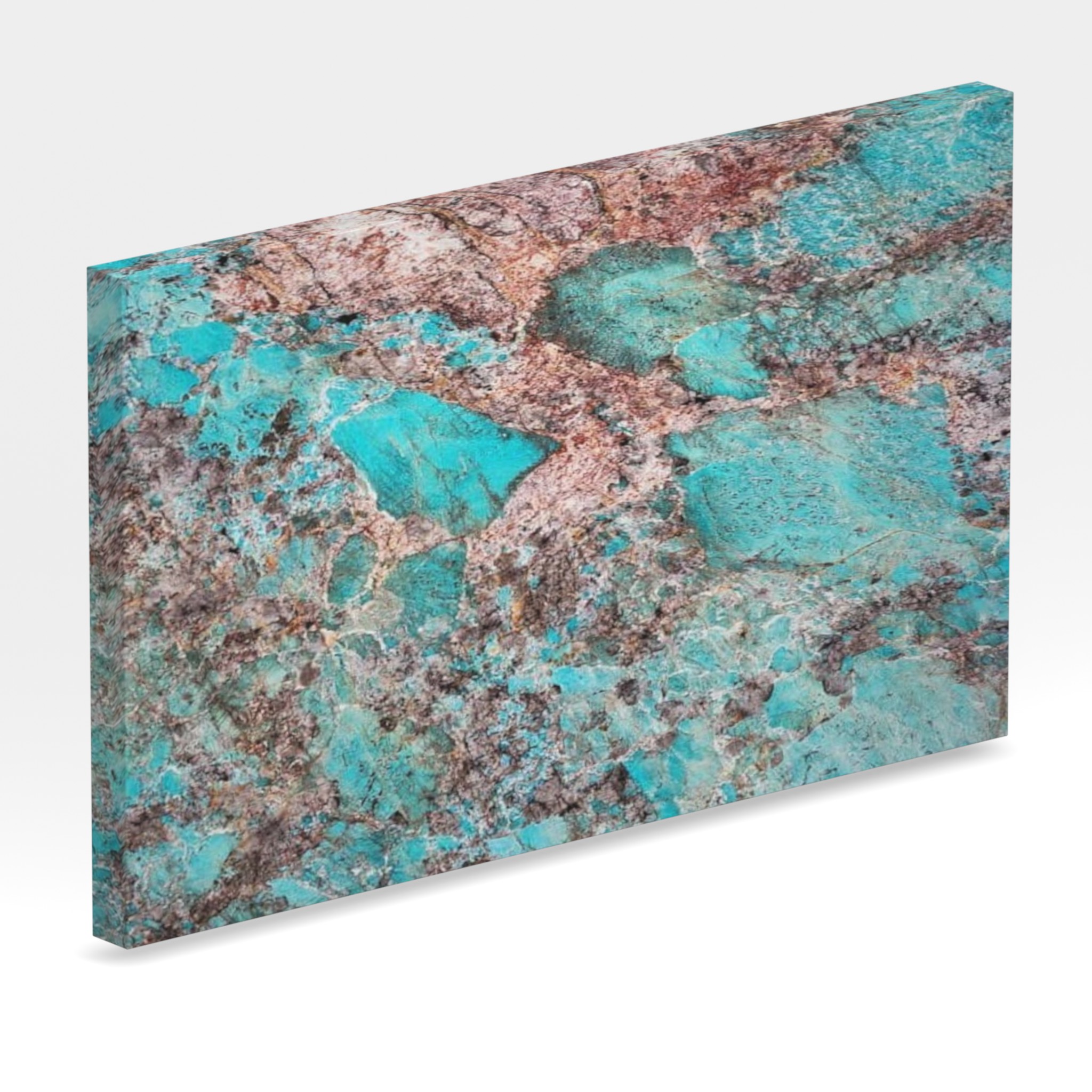 Rendu 3D de la tranche du coloris Amazonite en Granit