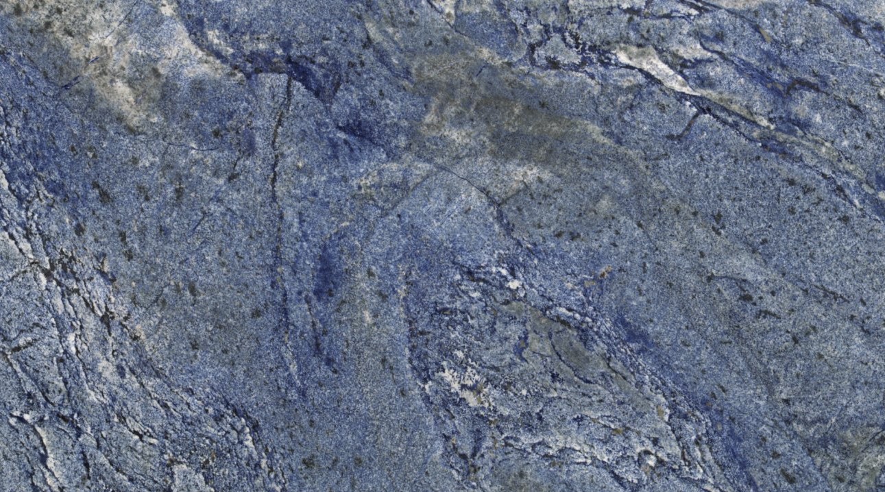 Épaisseur et finition de tranche du coloris Azul Bahia en Granit