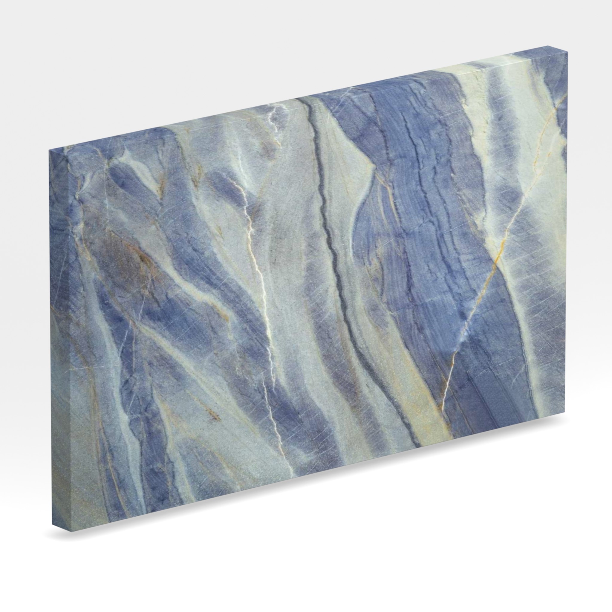 Rendu 3D de la tranche du coloris Azul Boquira en Granit