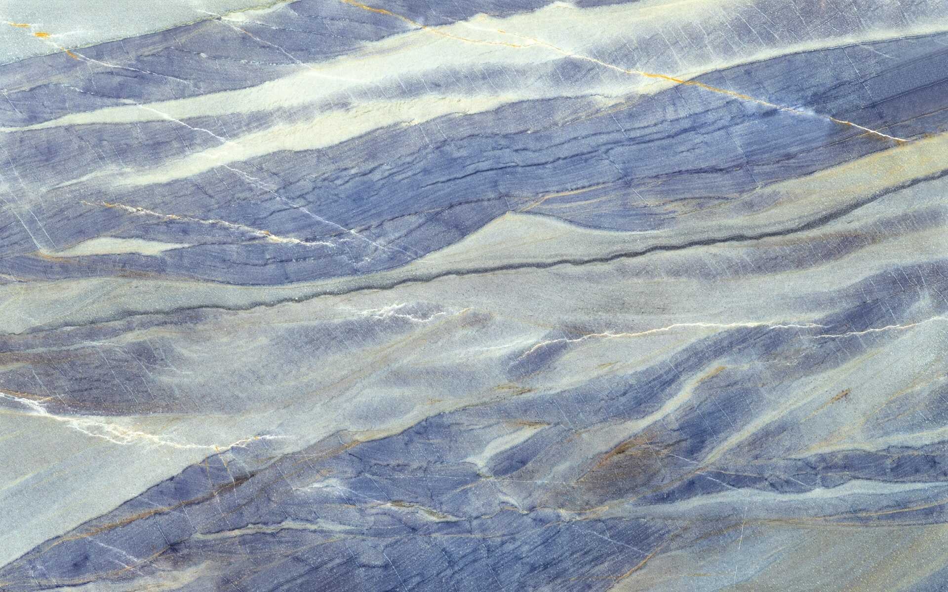Épaisseur et finition de tranche du coloris Azul Boquira en Granit