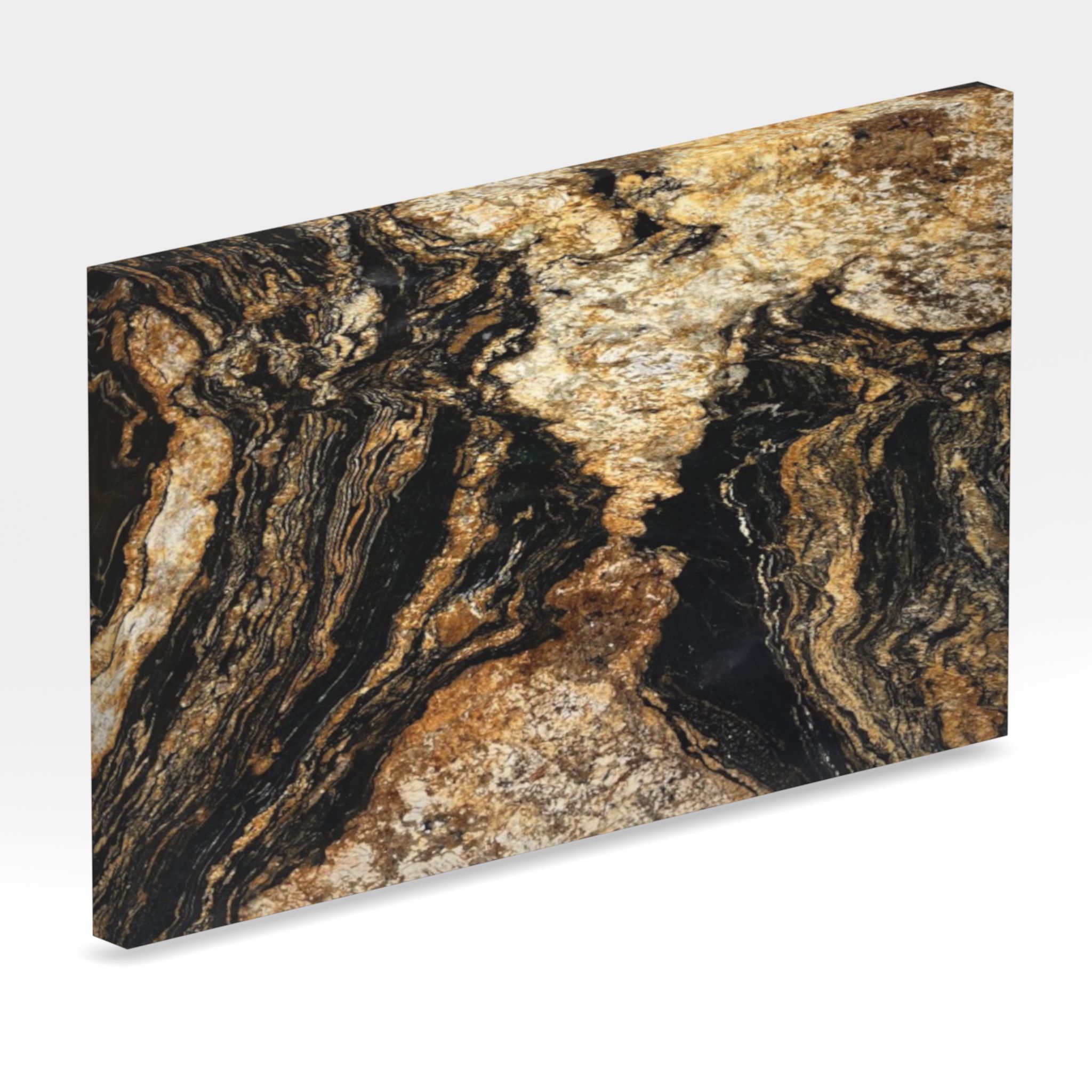 Rendu 3D de la tranche du coloris Black Taurus en Granit