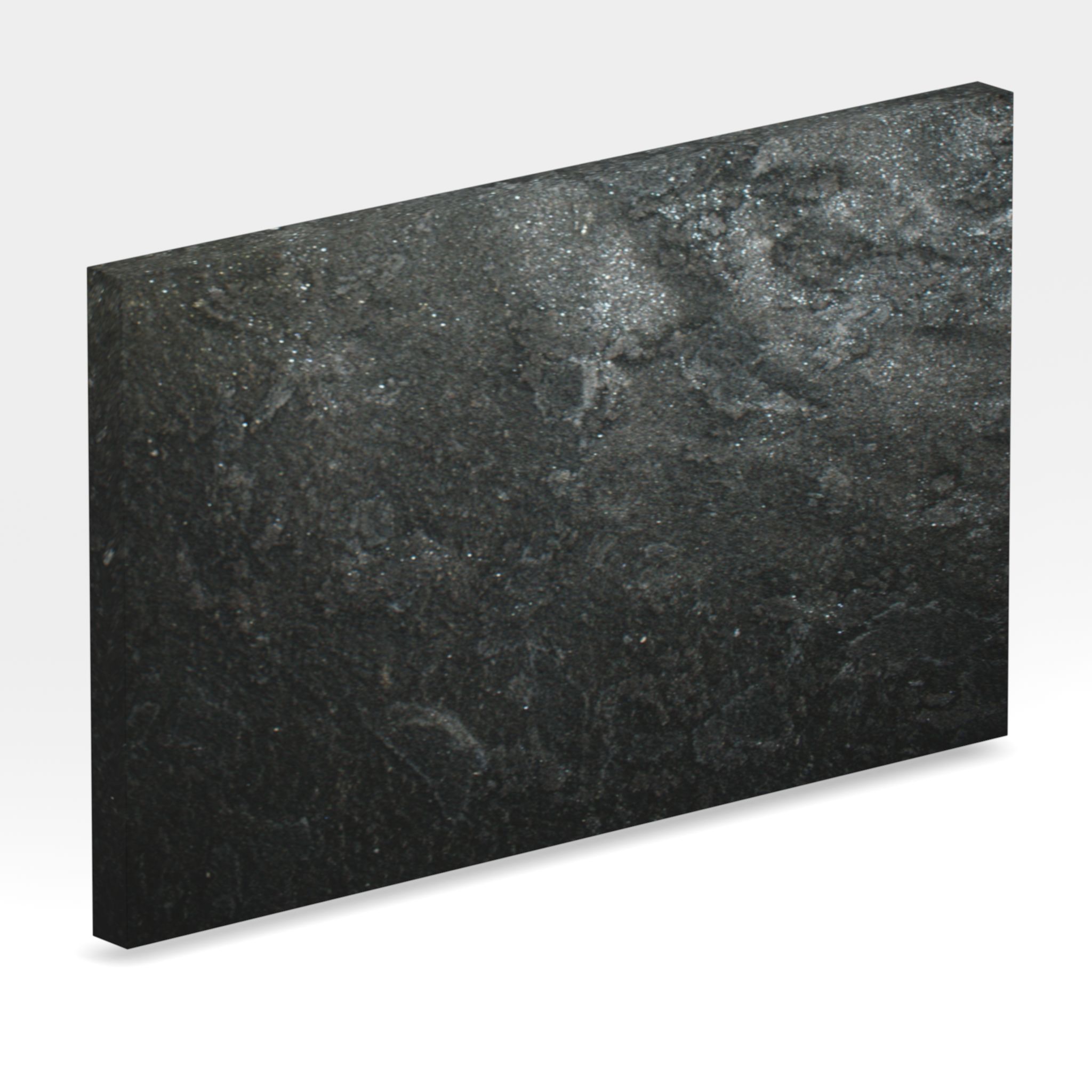 Rendu 3D de la tranche du coloris Black Tear en Granit