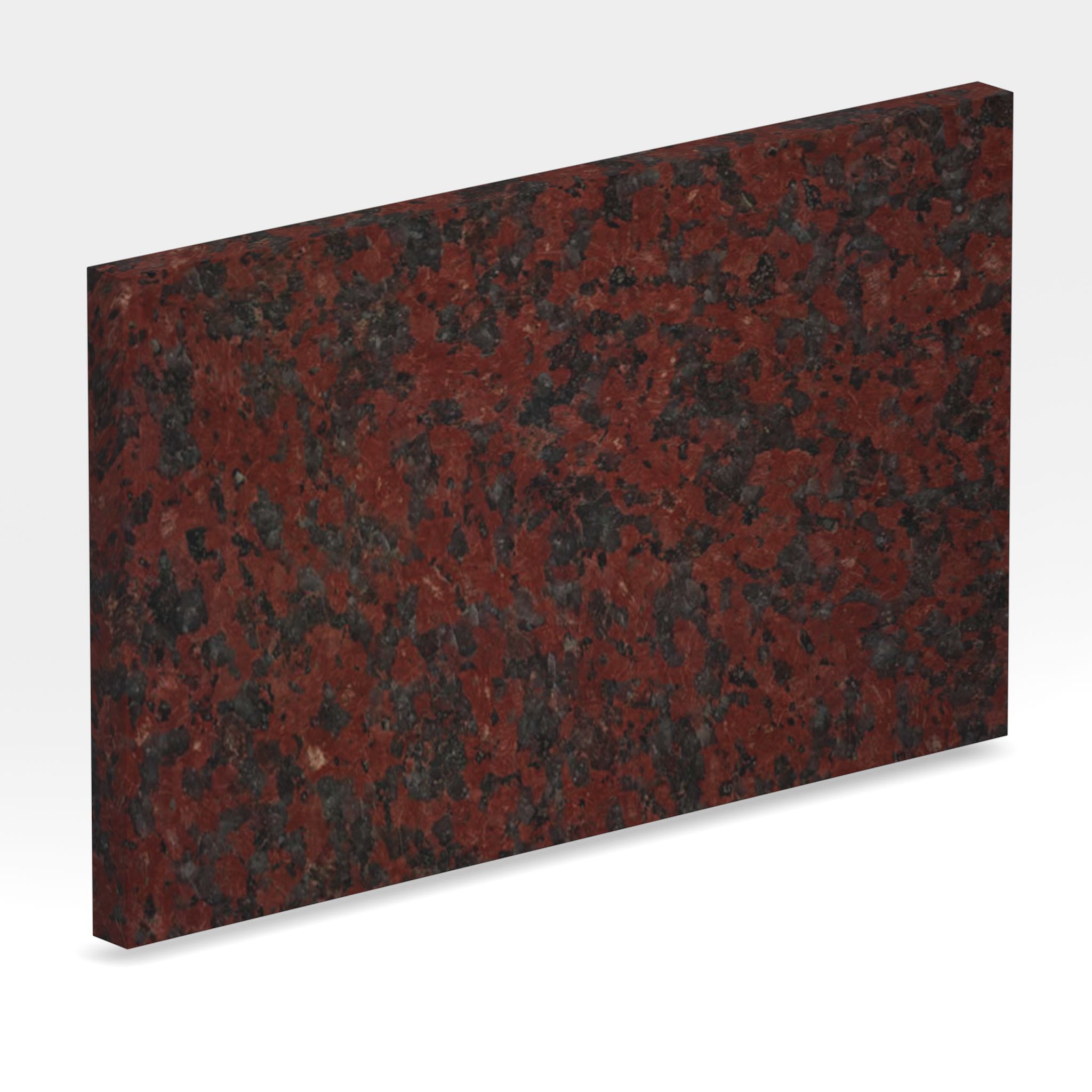Rendu 3D de la tranche du coloris Red Africa en Granit