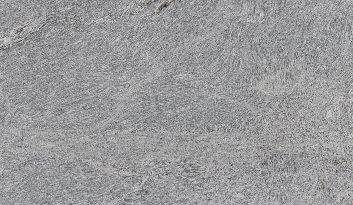 Épaisseur et finition de tranche du coloris Silver Cloud en Granit