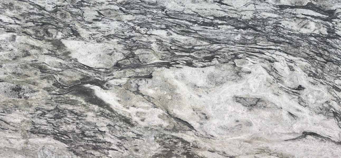 Épaisseur et finition de tranche du coloris Lunar White en Marbre Texta