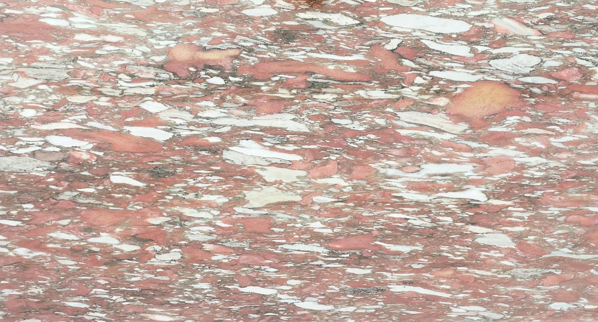 Épaisseur et finition de tranche du coloris Rose Bescato en Marbre Texta