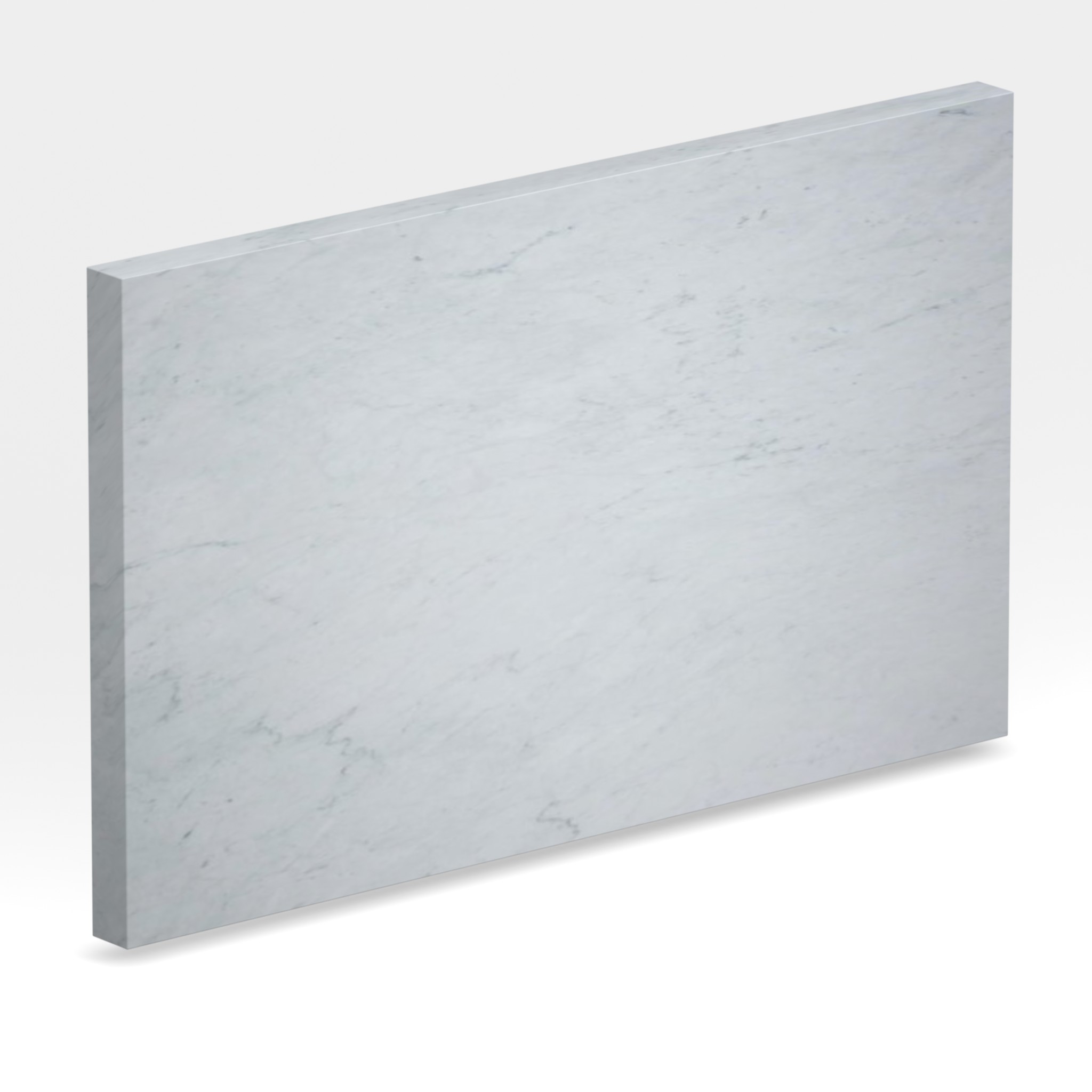 Rendu 3D de la tranche du coloris Blanc Carrara en Marbre