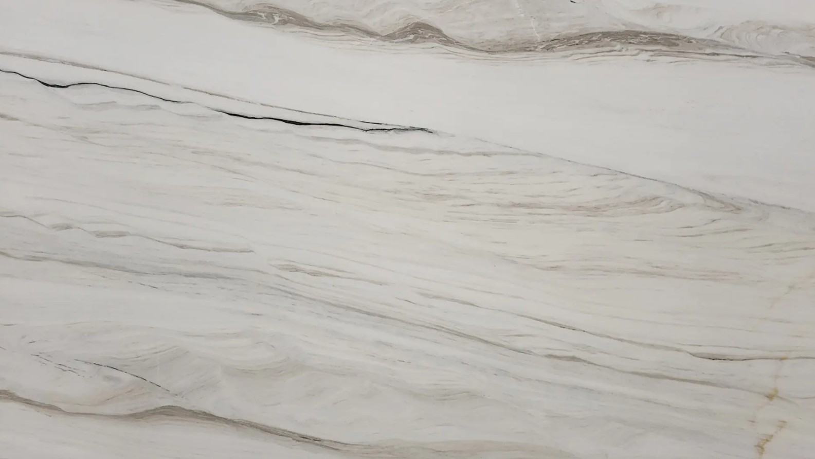 Épaisseur et finition de tranche du coloris Blanc Lasa en Marbre