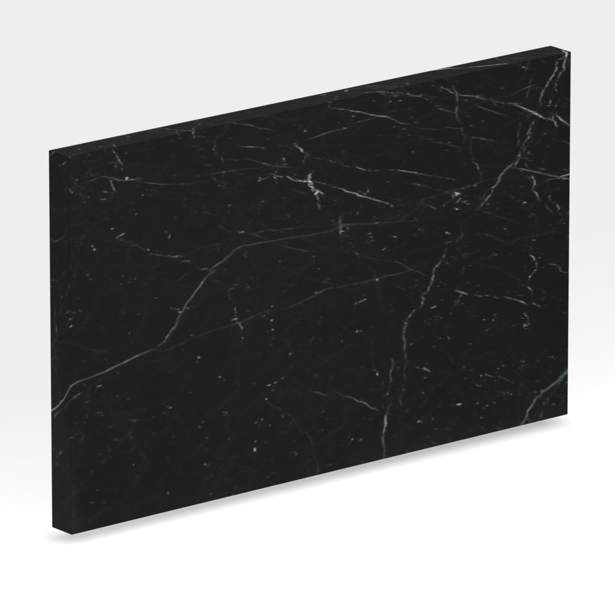 Rendu 3D de la tranche du coloris Noir Marquina en Marbre
