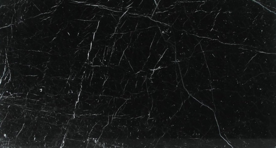 Épaisseur et finition de tranche du coloris Noir Marquina en Marbre