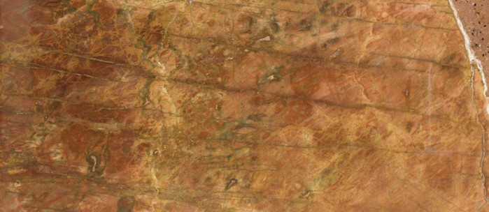 Épaisseur et finition de tranche du coloris Rosso Damasco en Marbre