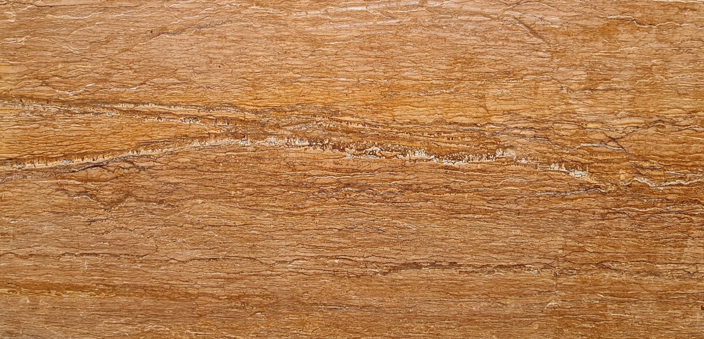 Épaisseur et finition de tranche du coloris Travertino Marron | Resine transparente ou couleur
