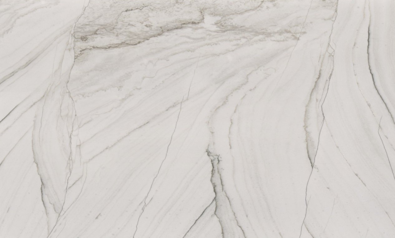 Épaisseur et finition de tranche du coloris White Macaubas en Quartzite Sensa