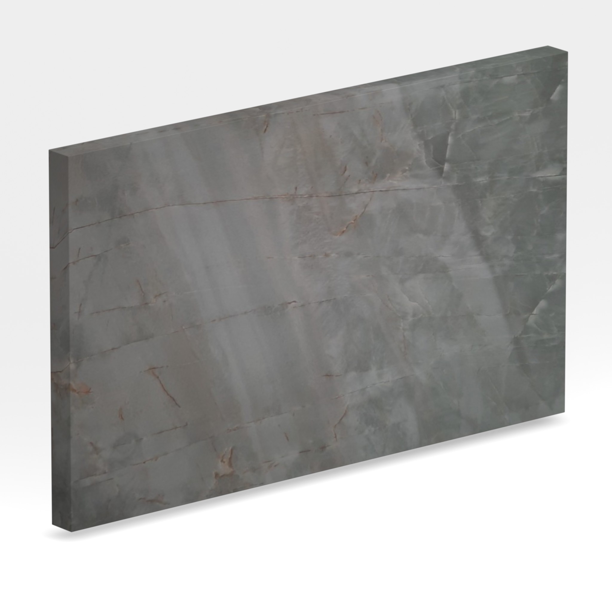 Rendu 3D de la tranche du coloris Vert Menthol en Quartzite Texta
