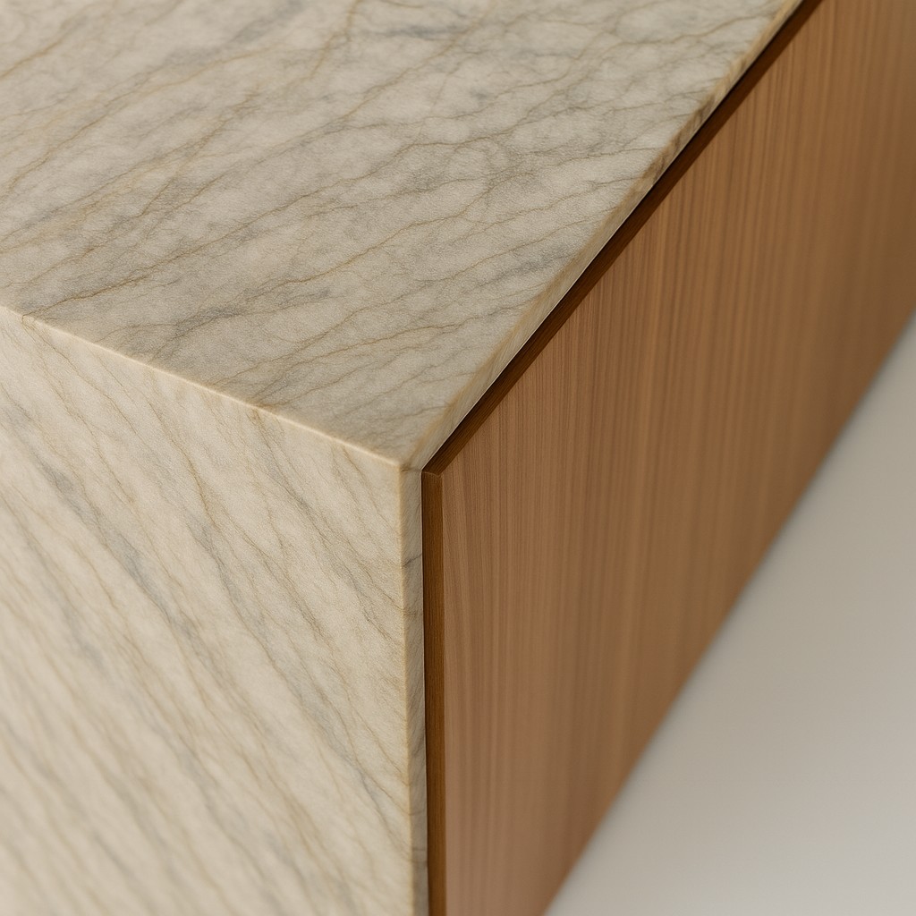 Réalisation n°3 du plan de travail Sea Pearl en Quartzite Texta