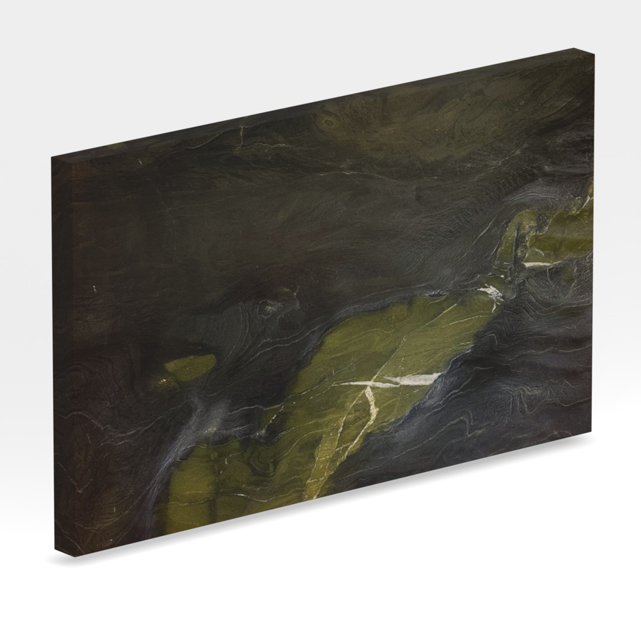 Rendu 3D de la tranche du coloris Avocado en Quartzite