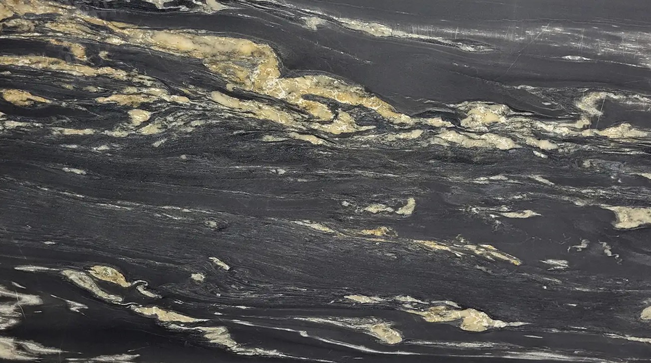 Épaisseur et finition de tranche du coloris Belvedere en Quartzite