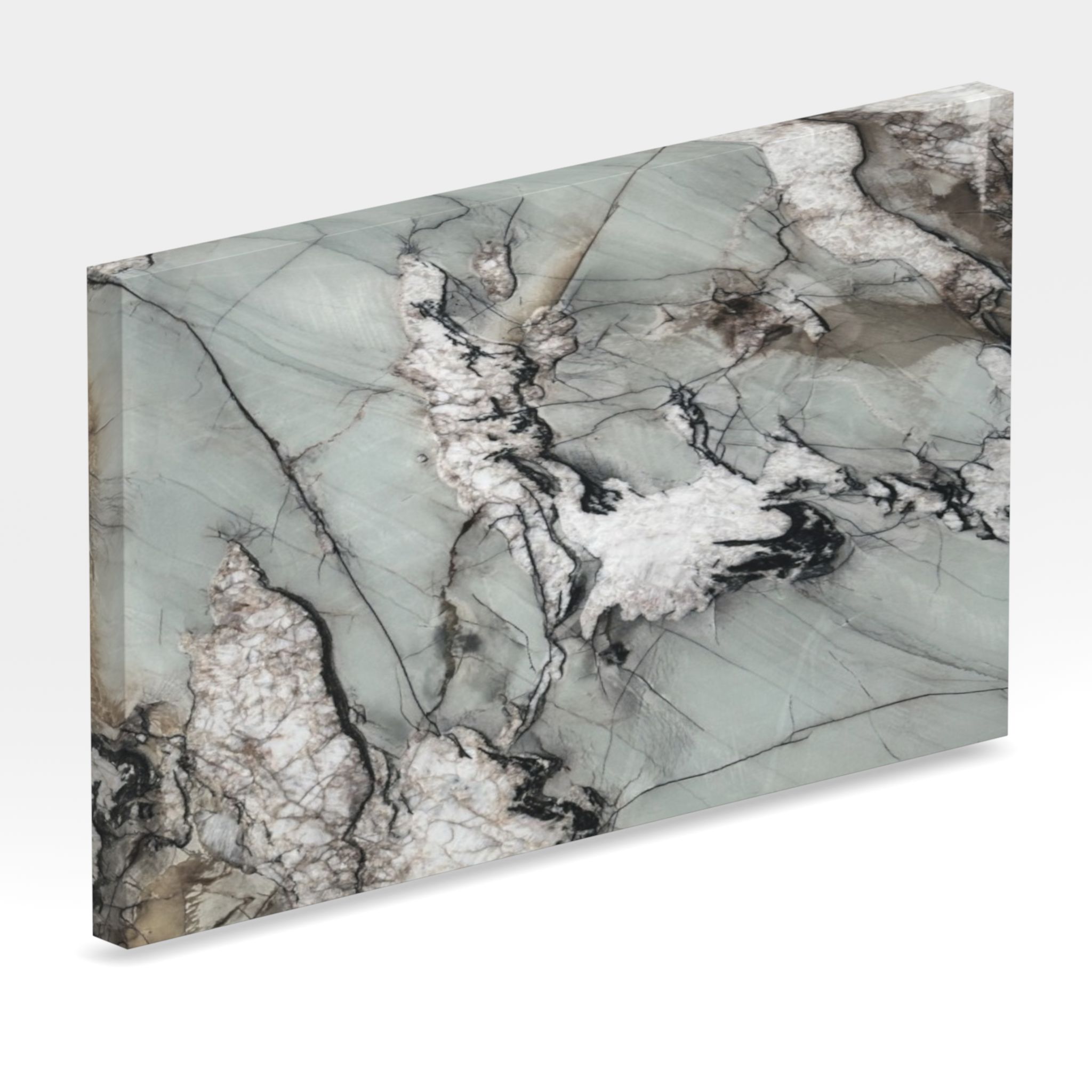 Rendu 3D de la tranche du coloris Botanic Crystal en Quartzite