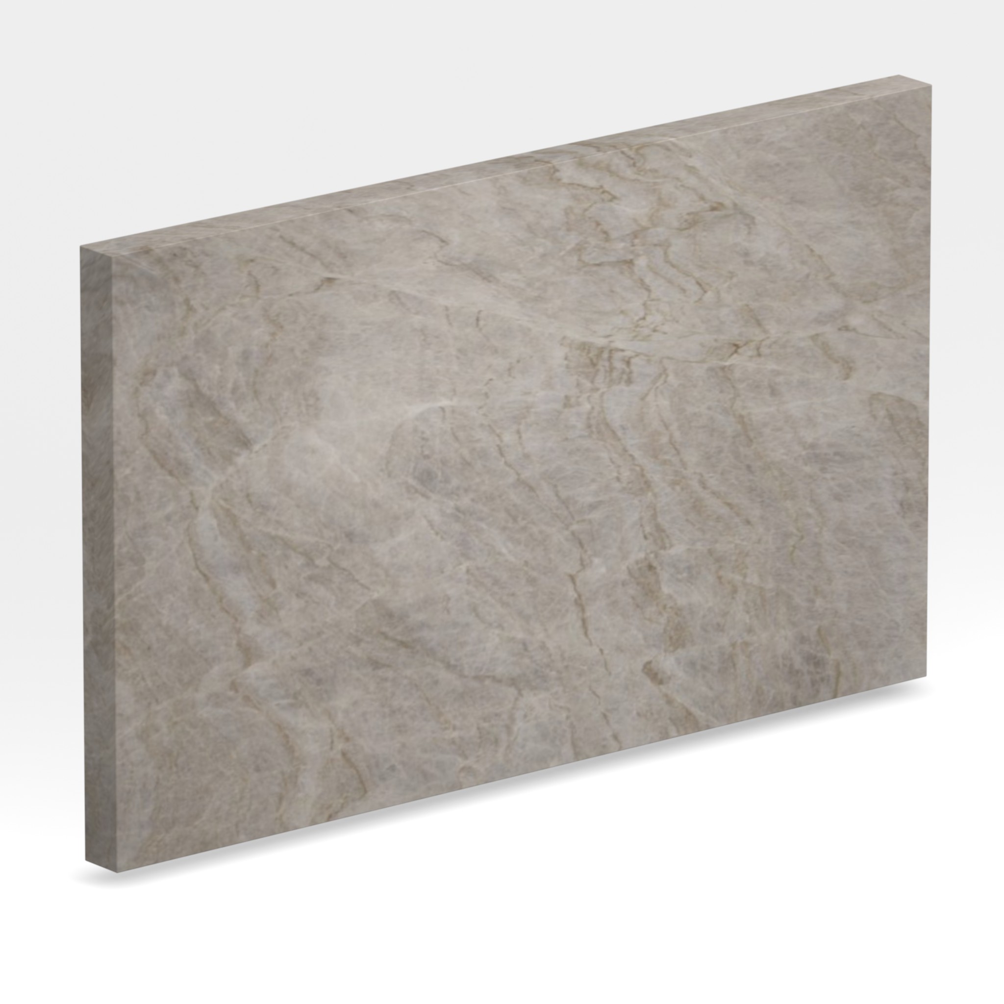 Rendu 3D de la tranche du coloris Champagne en Quartzite