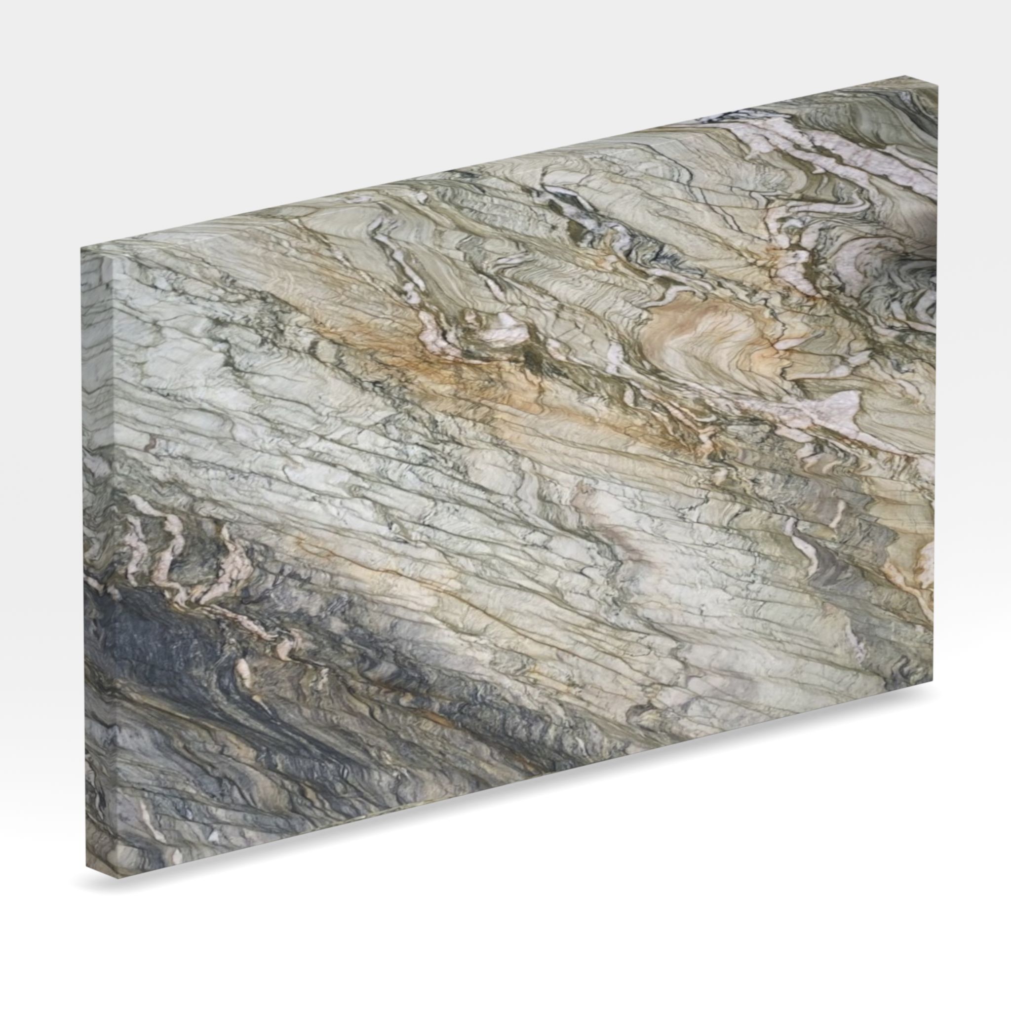 Rendu 3D de la tranche du coloris Fusion Fashination en Quartzite