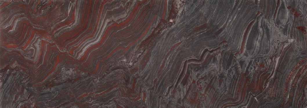 Épaisseur et finition de tranche du coloris Iron Red en Quartzite