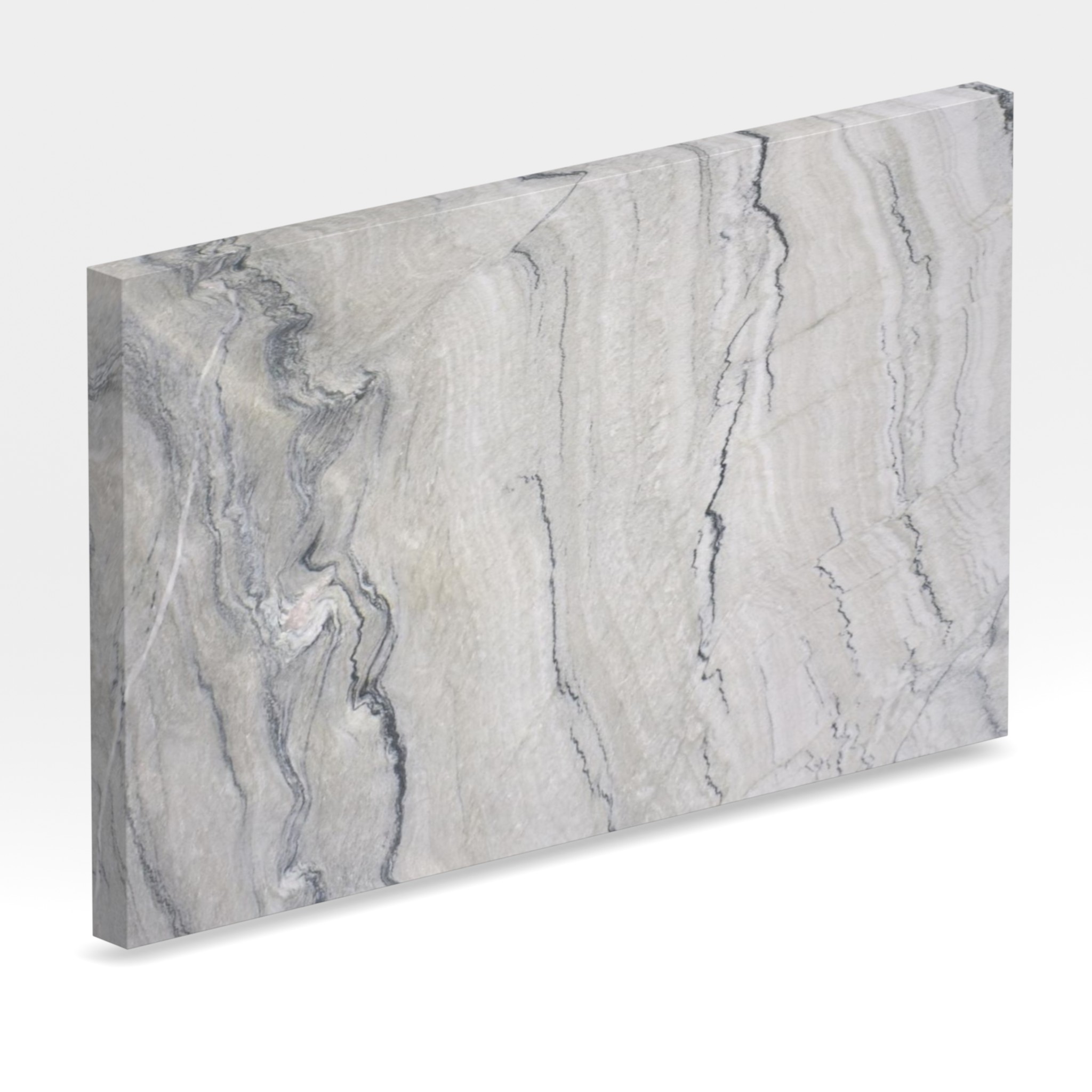 Rendu 3D de la tranche du coloris Macaubas Fantasy en Quartzite
