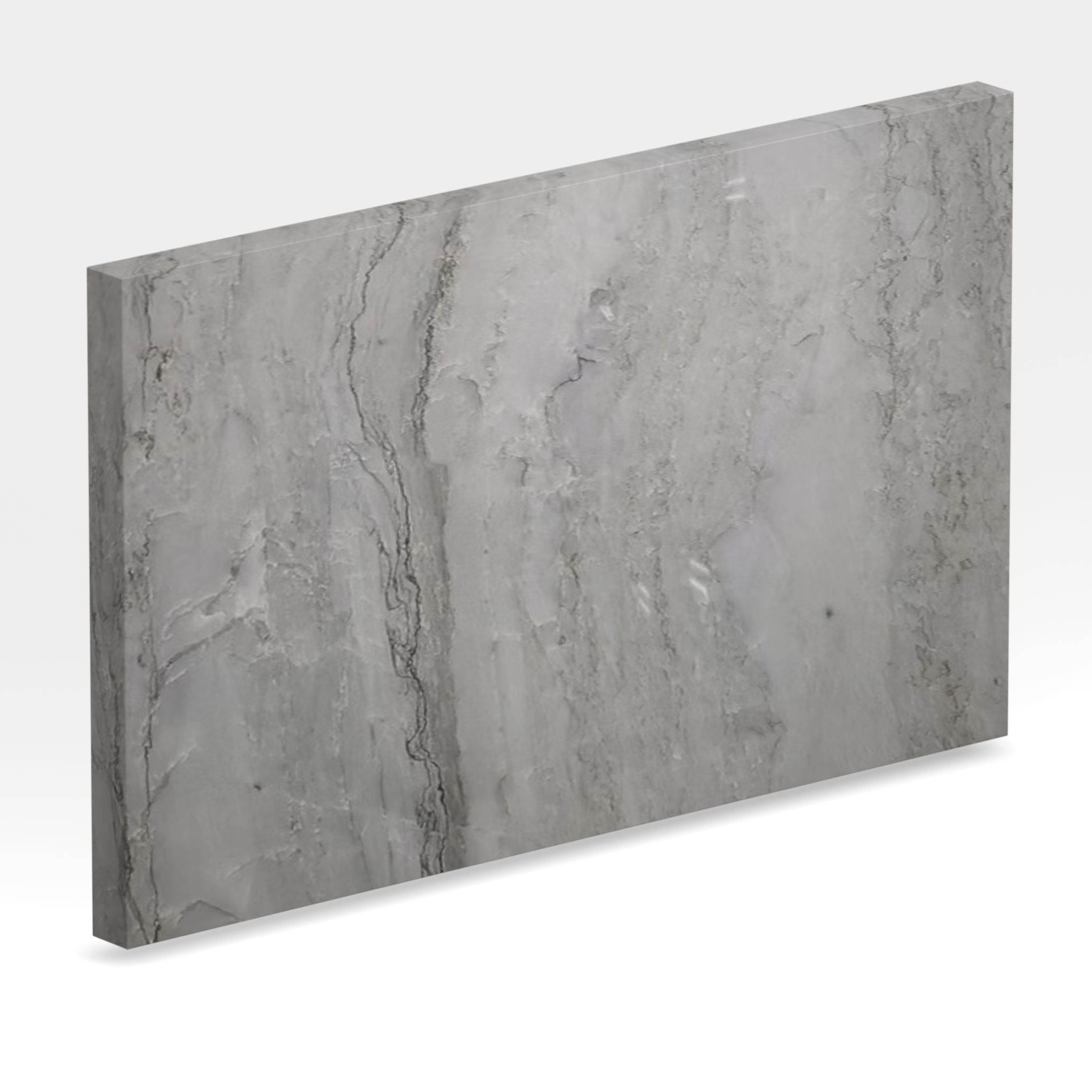 Rendu 3D de la tranche du coloris Sea Pearl en Quartzite