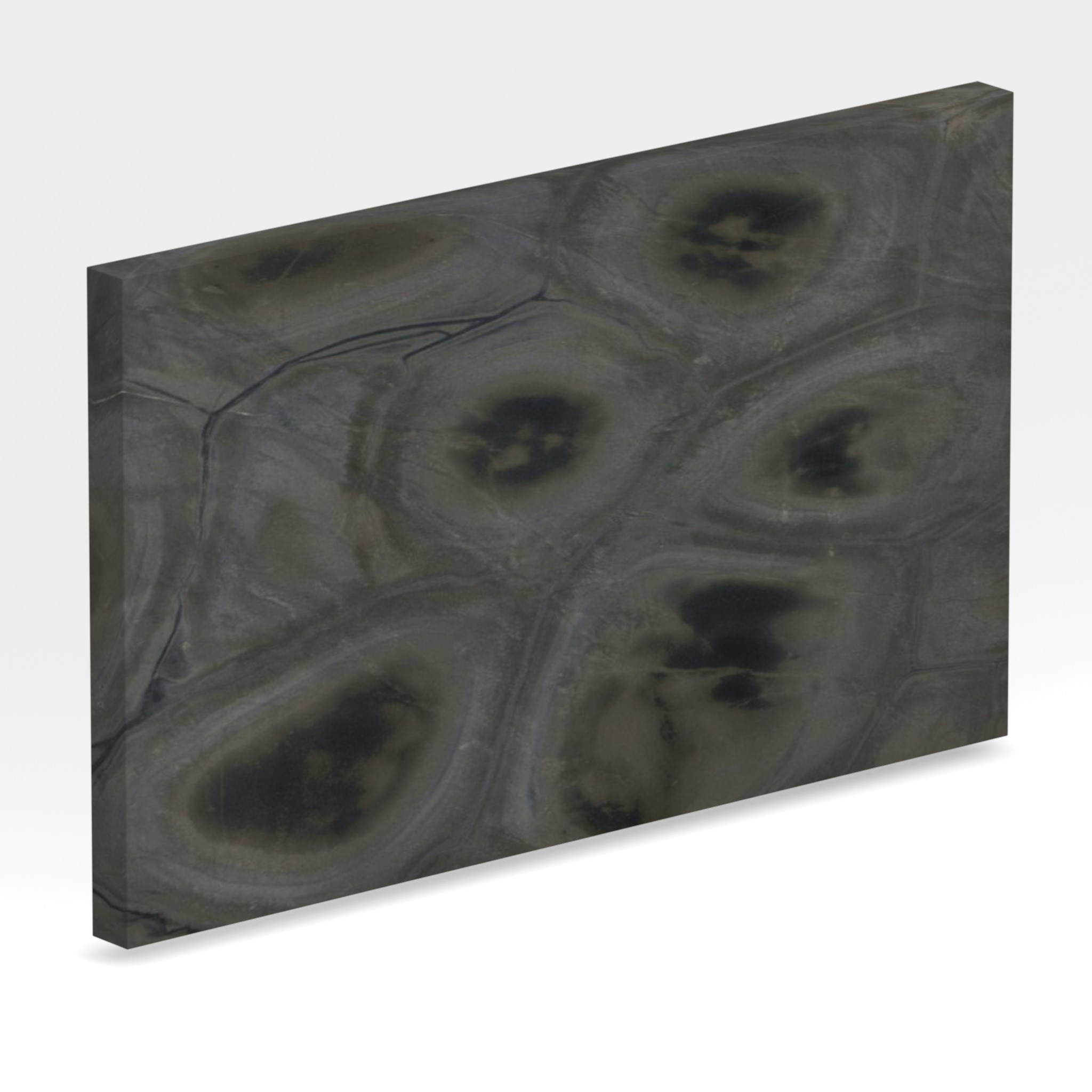 Rendu 3D de la tranche du coloris Turtle en Quartzite