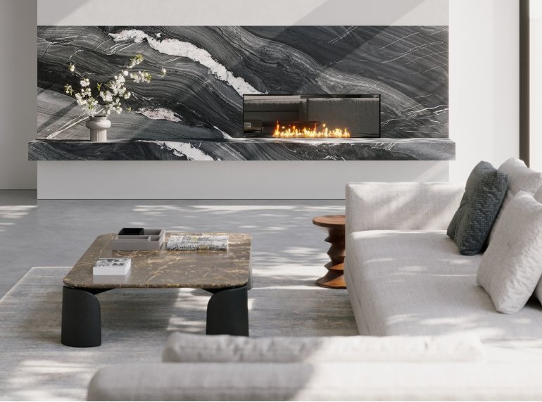 Réalisation n°4 du plan de travail Black Tempest en Quartzite