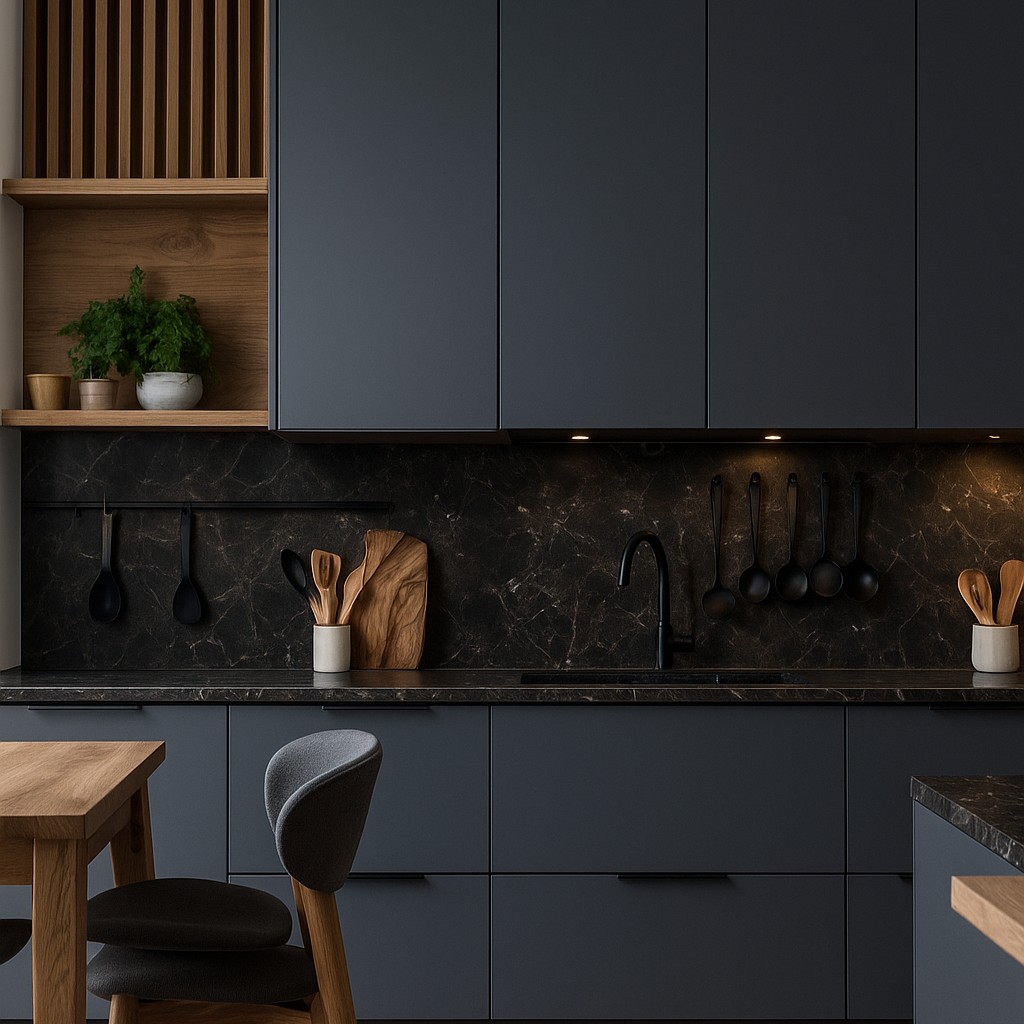 Réalisation n°1 du plan de travail Infinity Brown en Quartzite
