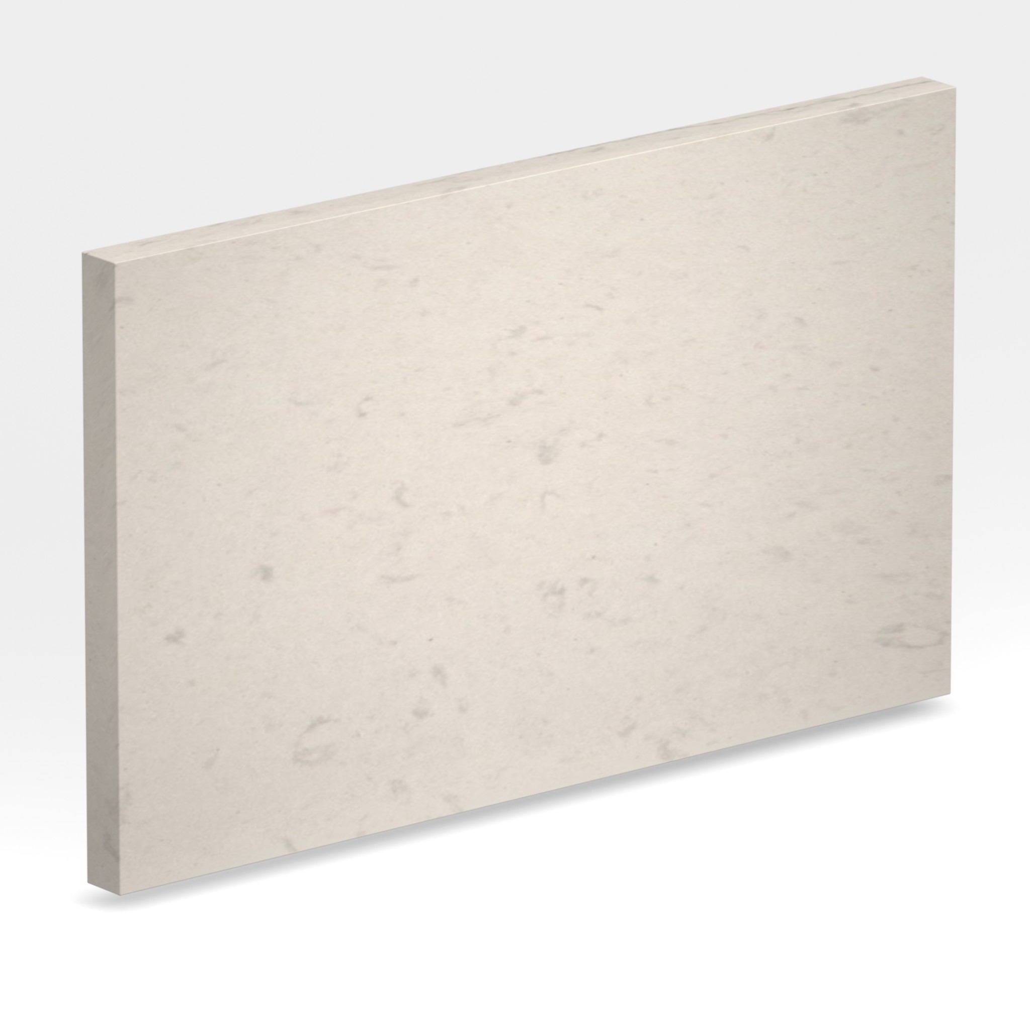 Rendu 3D de la tranche du coloris Stella White en Pierre Minerale Mstone