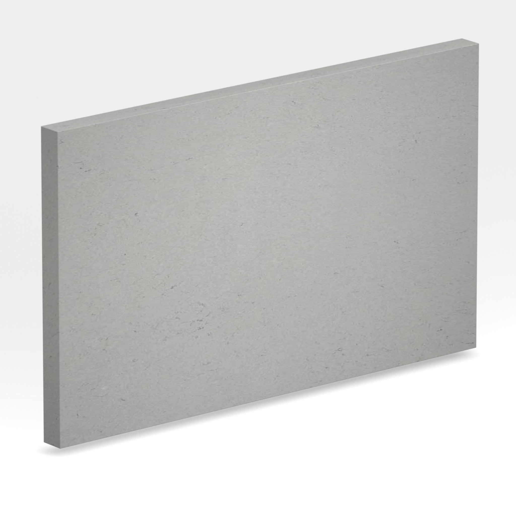 Rendu 3D de la tranche du coloris Volcano Grey en Pierre Recyclee Compac