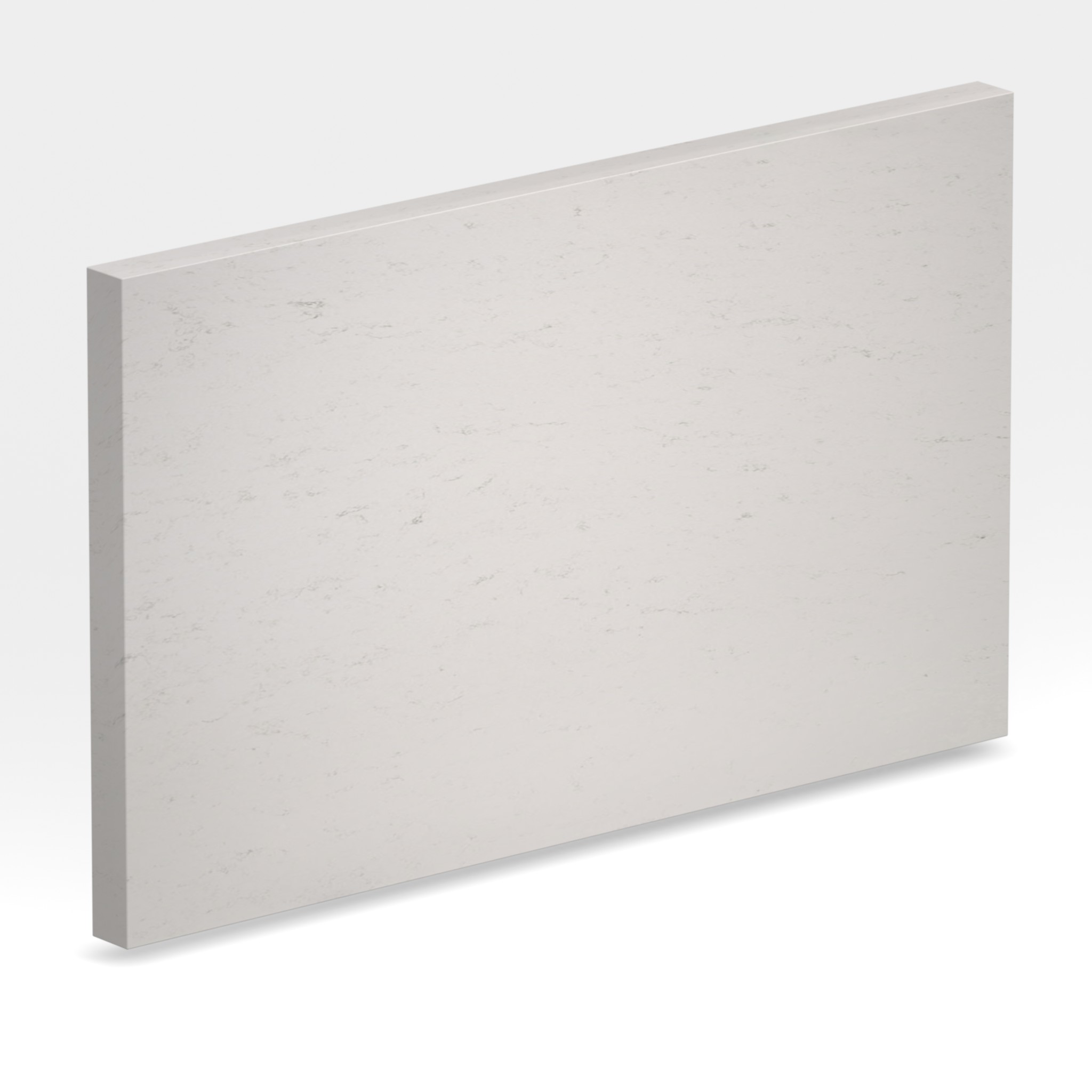 Rendu 3D de la tranche du coloris Carrara en Quartz Compac