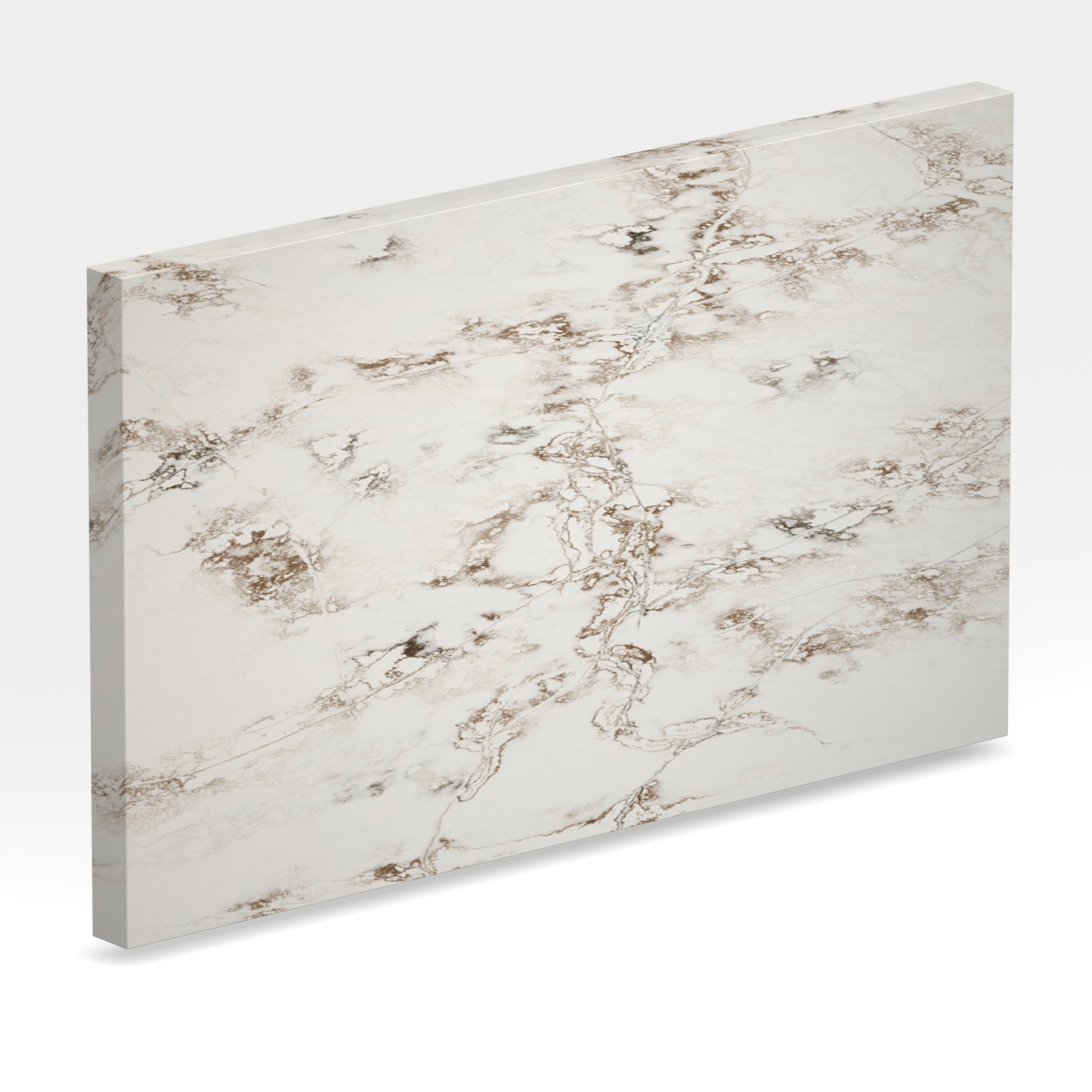 Rendu 3D de la tranche du coloris Ice Gold en Quartz Compac