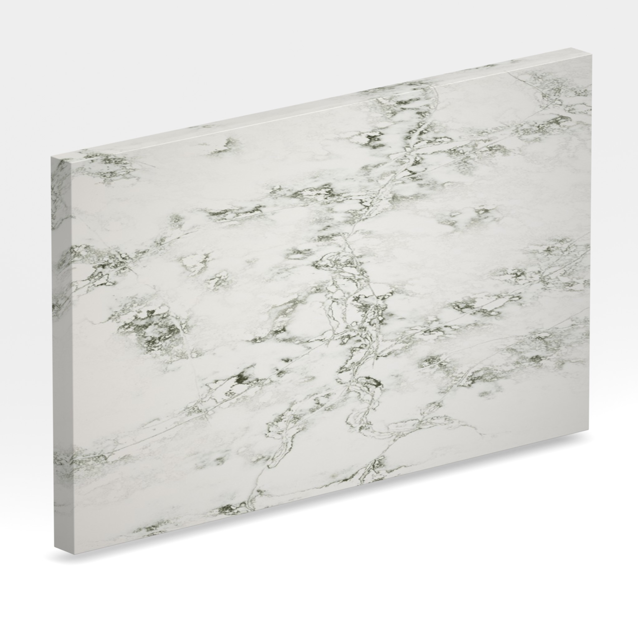 Rendu 3D de la tranche du coloris Ice Green en Quartz Compac