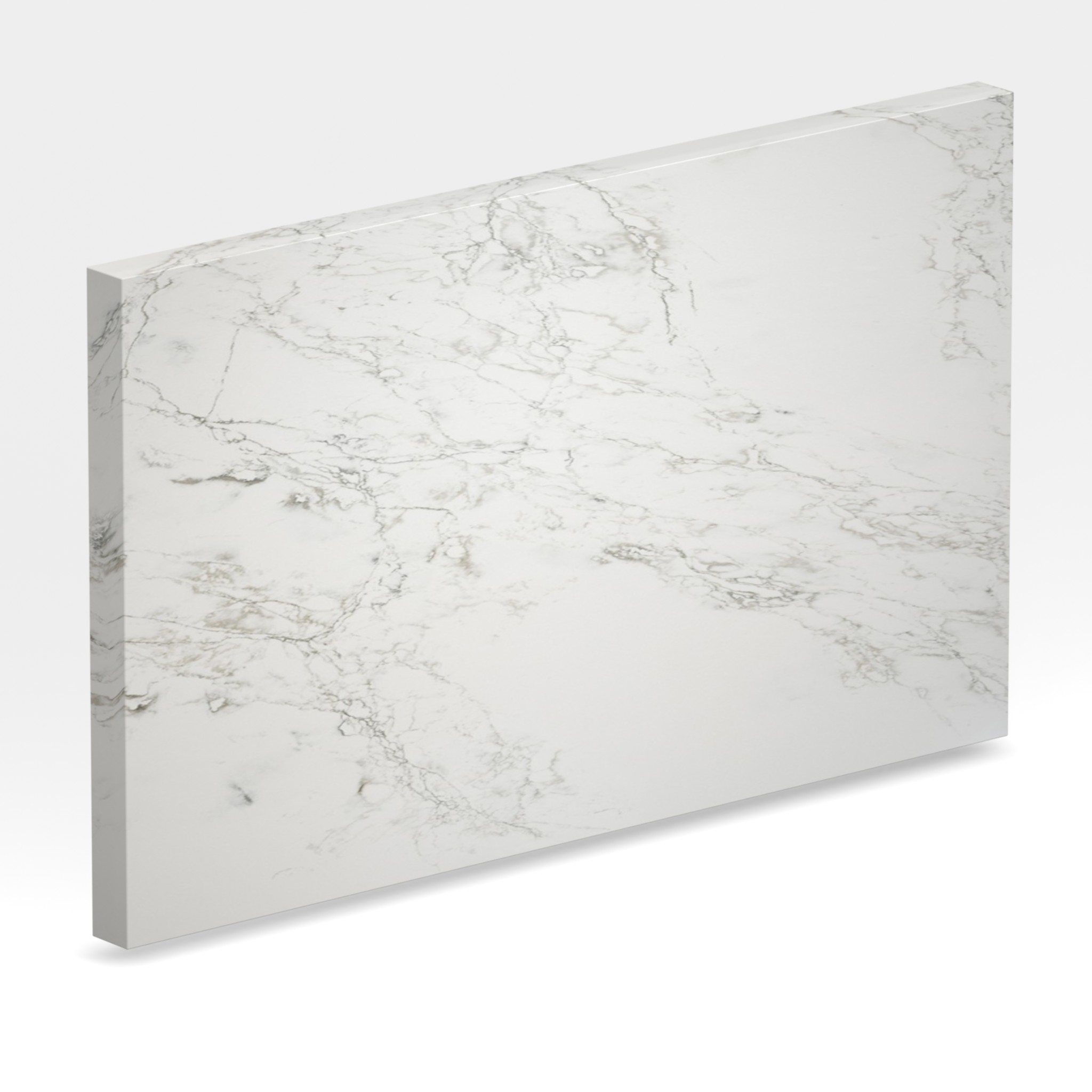 Rendu 3D de la tranche du coloris Ice Max Pure en Quartz Compac