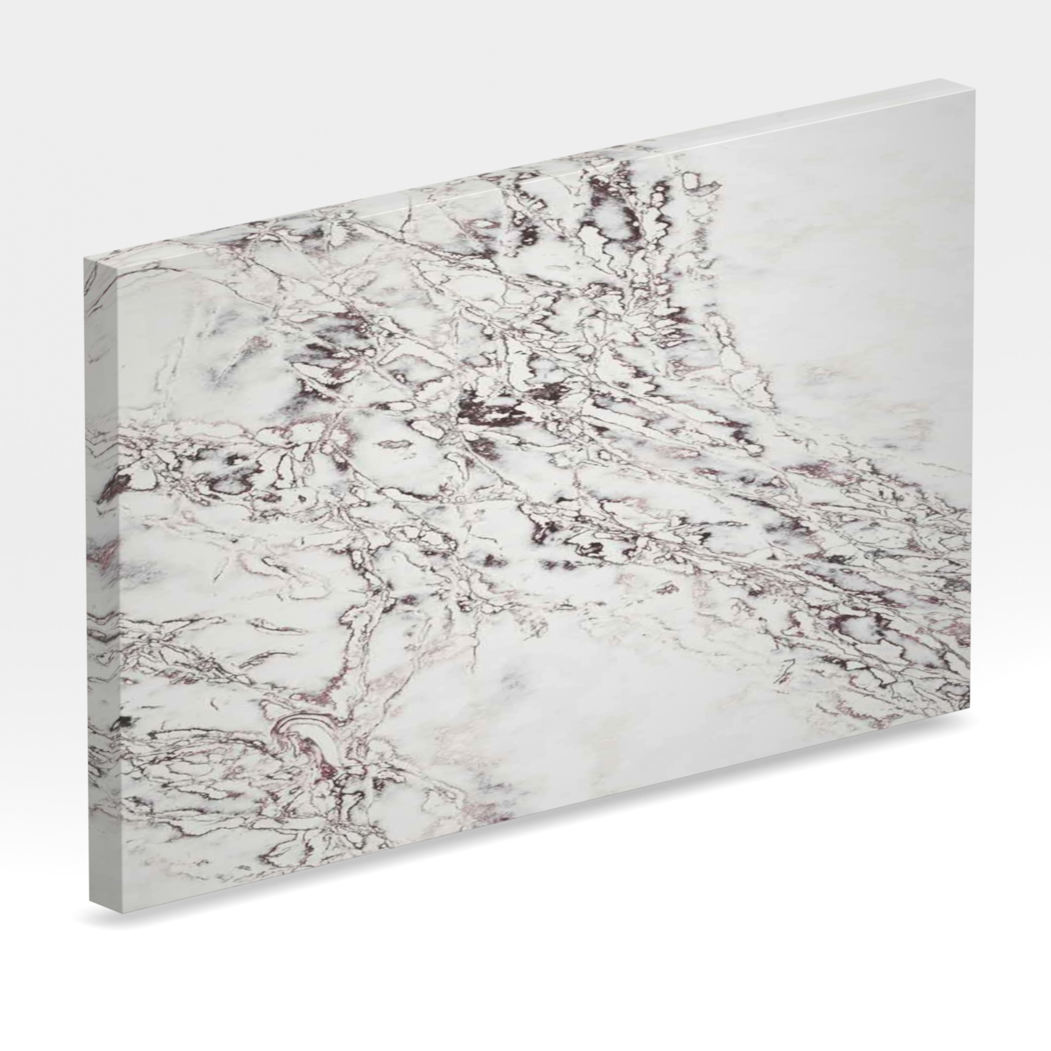 Rendu 3D de la tranche du coloris Ice Max Viola en Quartz Compac