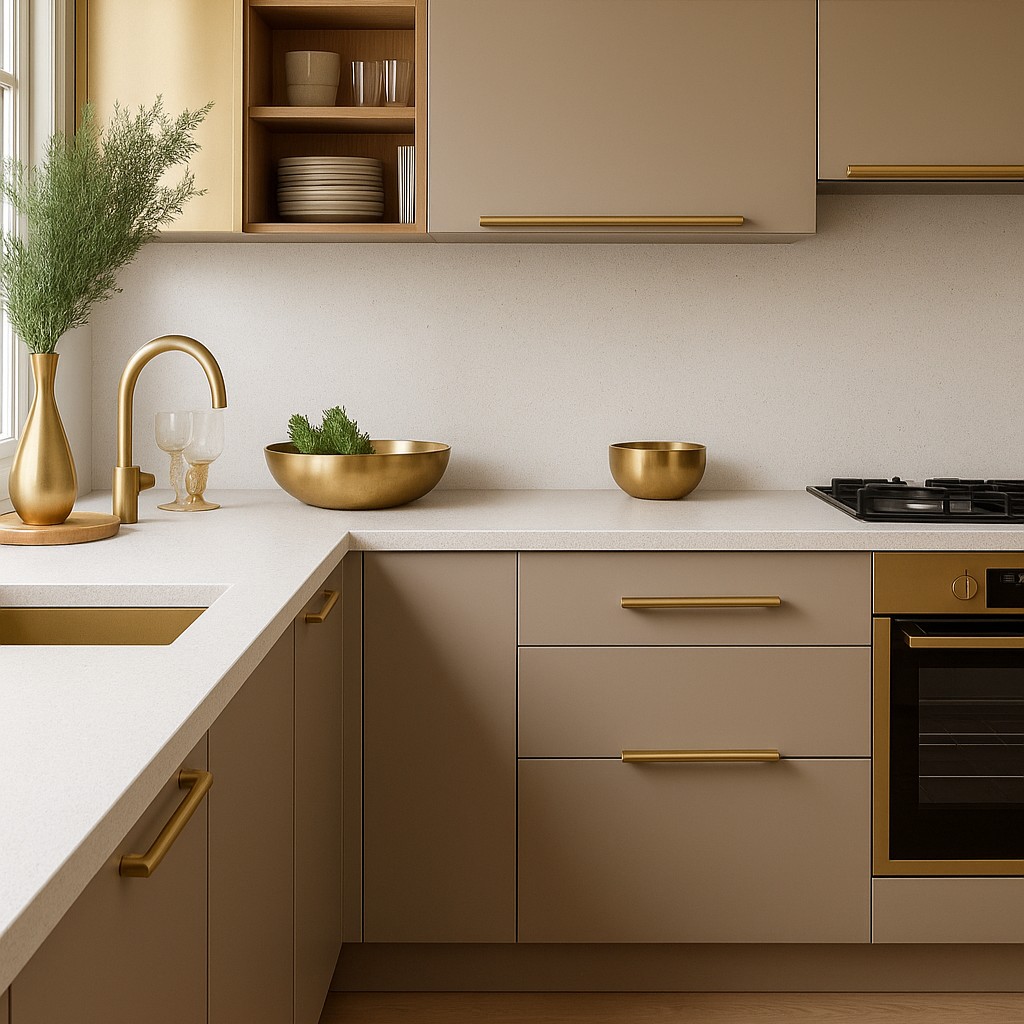 Réalisation n°1 du plan de travail Luna en Quartz Compac