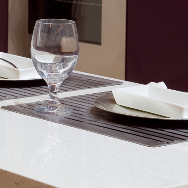 Réalisation n°5 du plan de travail Snow en Quartz Compac