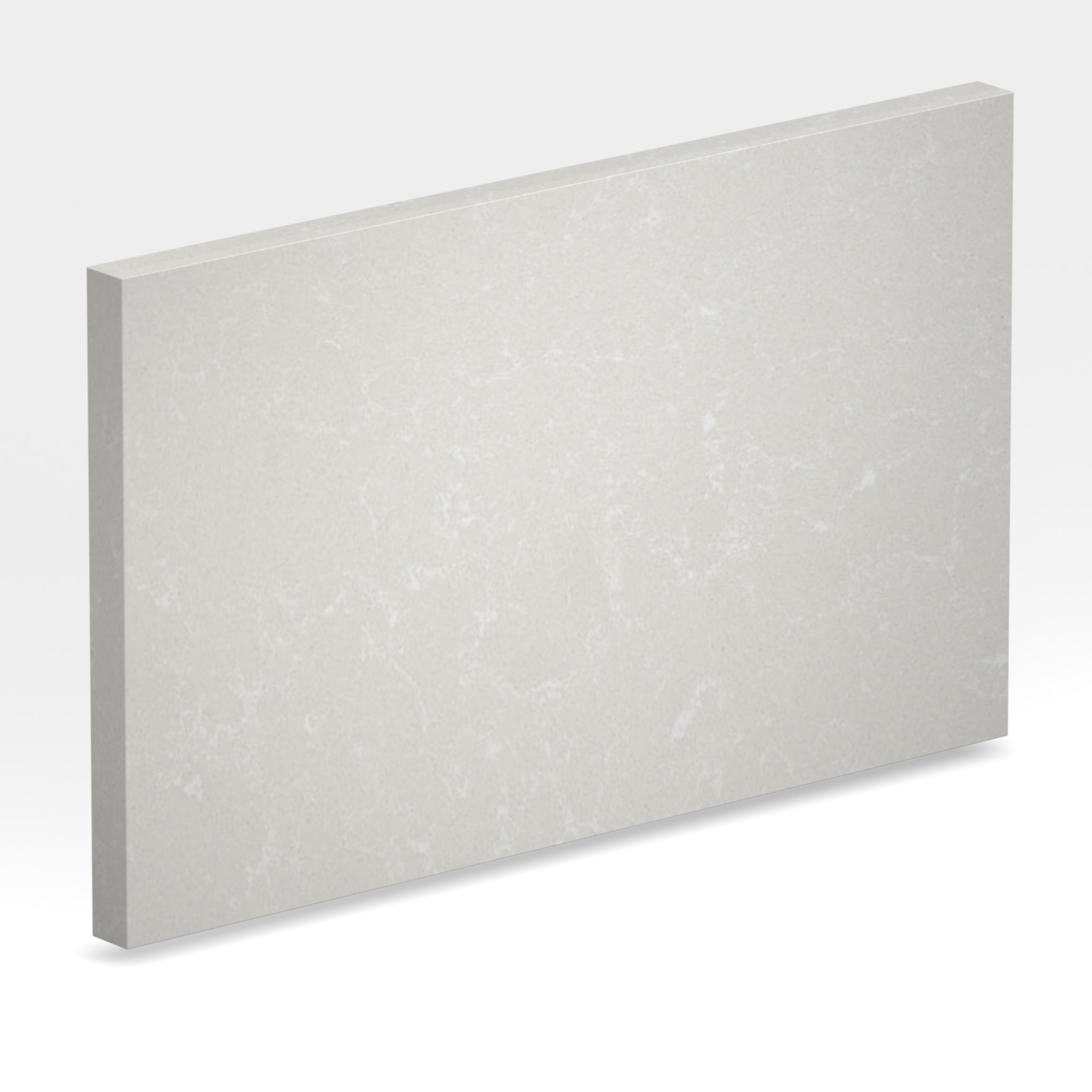 Rendu 3D de la tranche du coloris Bianco Artico en Quartz Mstone
