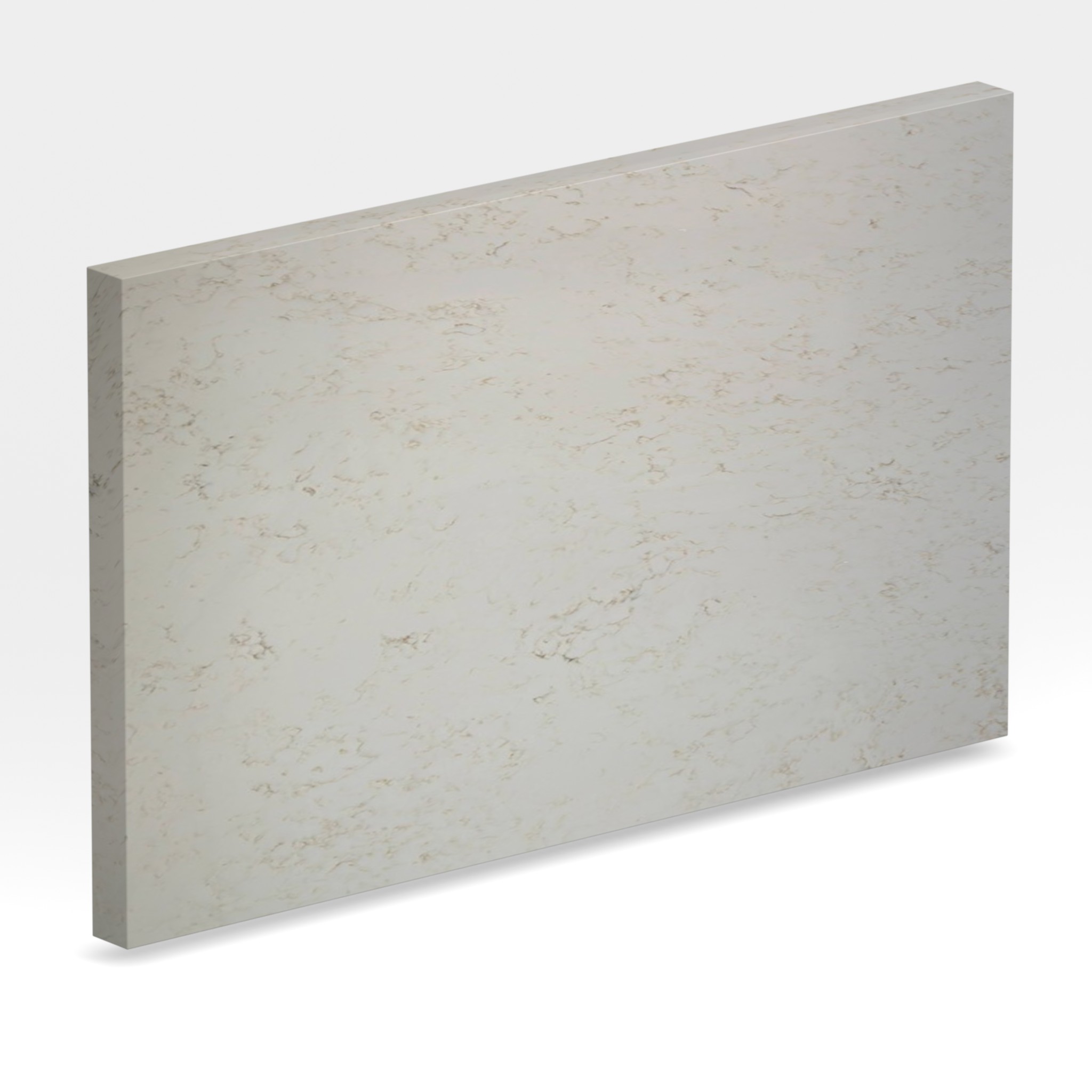 Rendu 3D de la tranche du coloris Carrara Ambera en Quartz Mstone